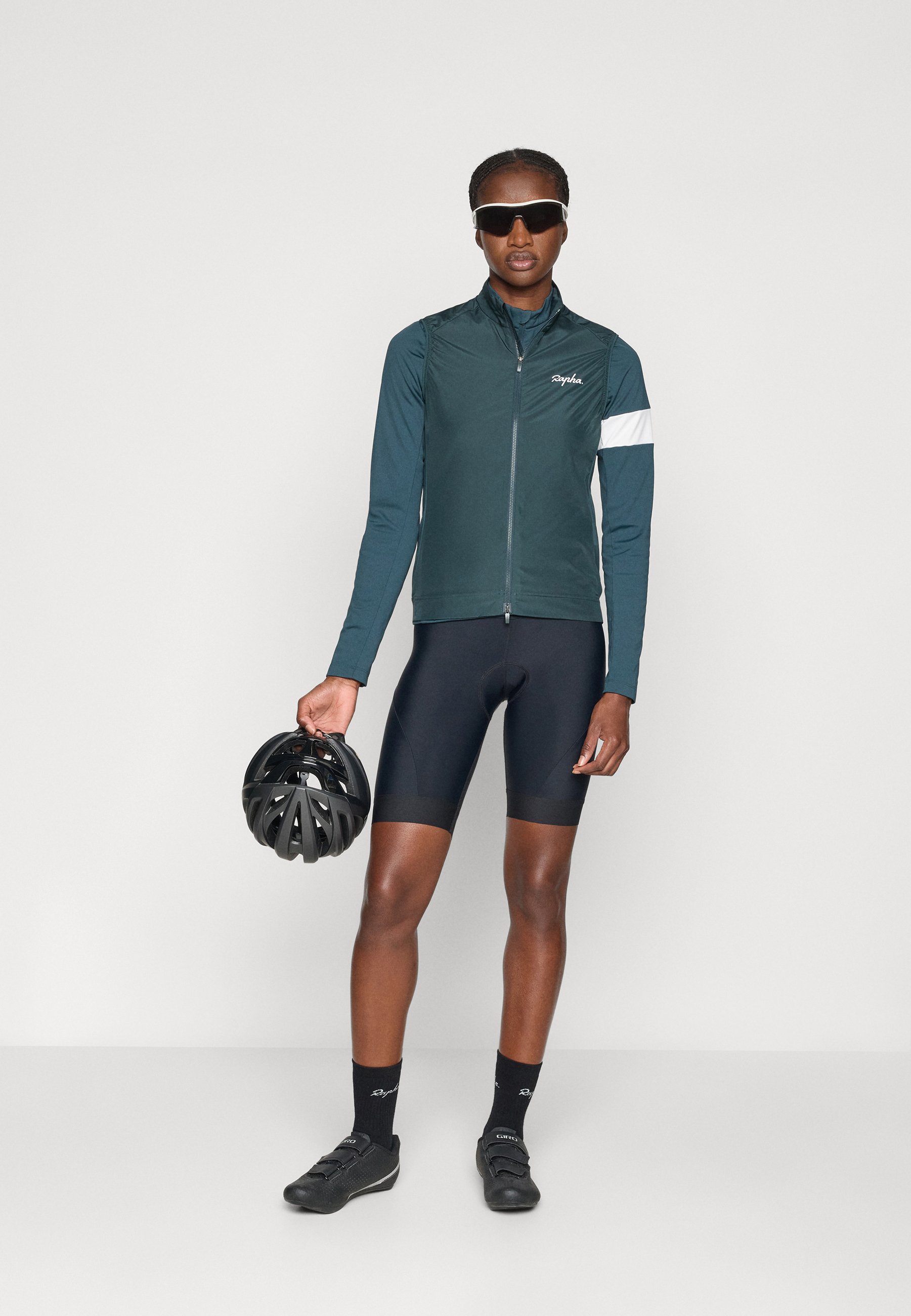 Rapha WOMENS CORE GILET - Waistcoat - forest green/white/dark