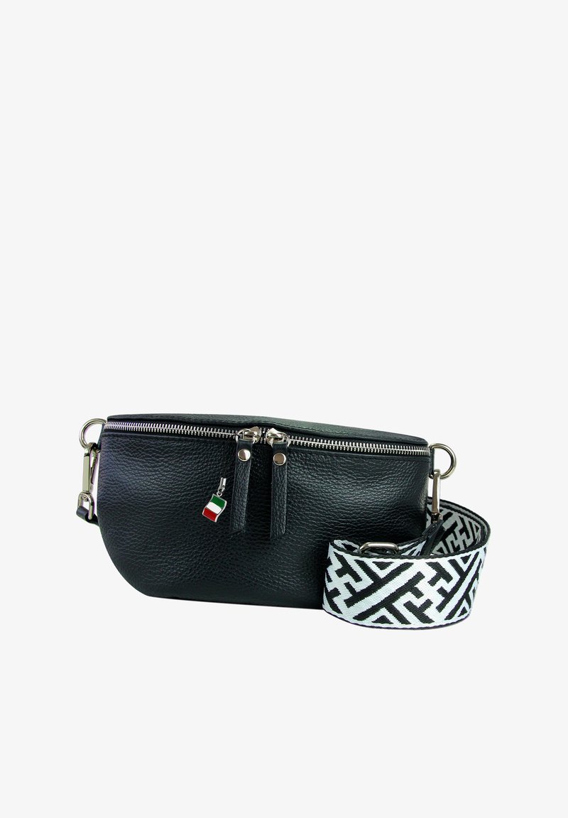 DrachenLeder Bum bag - schwarz mehrfarbig