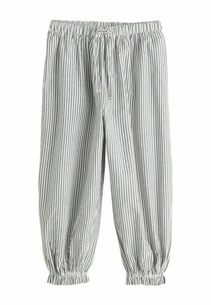 REGULAR FIT  - Pantaloni - black and white stripe