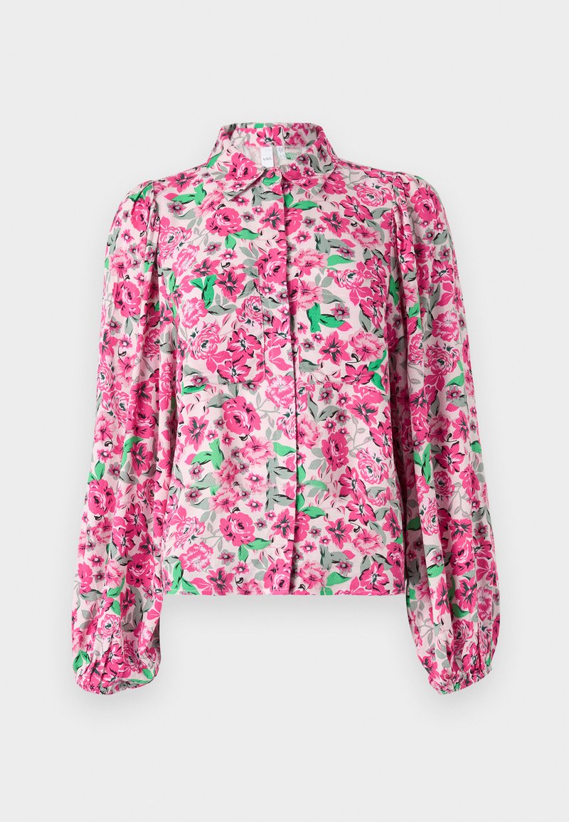 YAS Overhemdblouse donkerroze