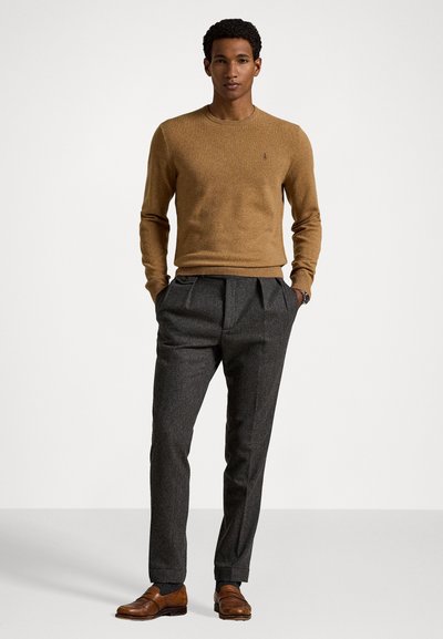 Polo Ralph Lauren WOOL CREWNECK SWEATER - Pullover - latte brown heather