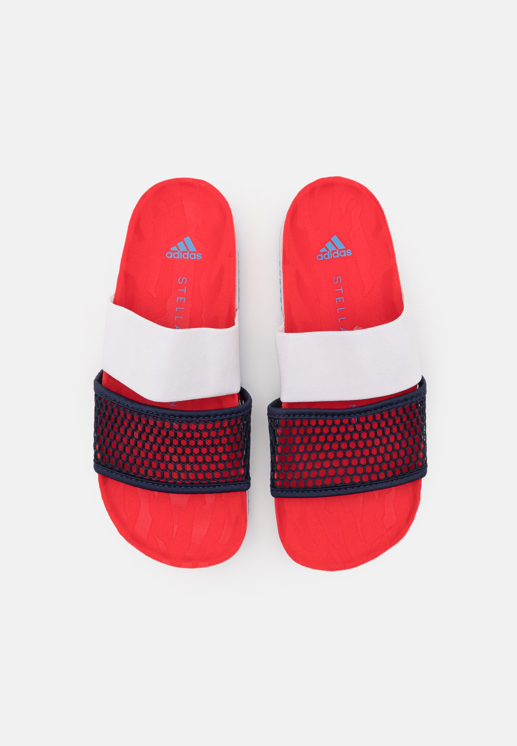 adidas by Stella McCartney ASMC LETTE - Chanclas de baño - vivid  red/collegiate navy/storm blue/negro - Zalando.es