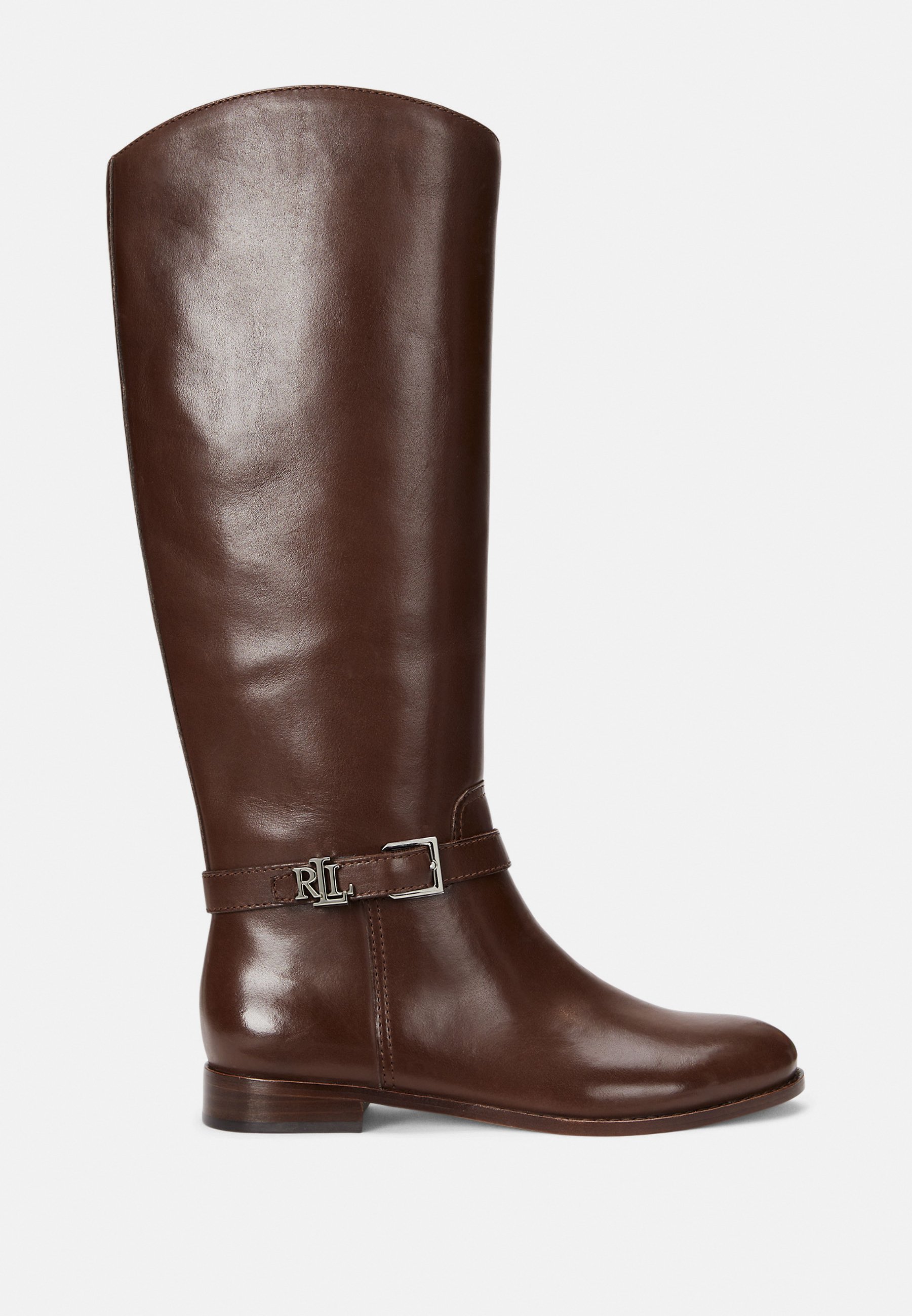 Lauren Ralph Lauren BROOKE BURNISHED LEATHER RIDING BOOT - Boots 