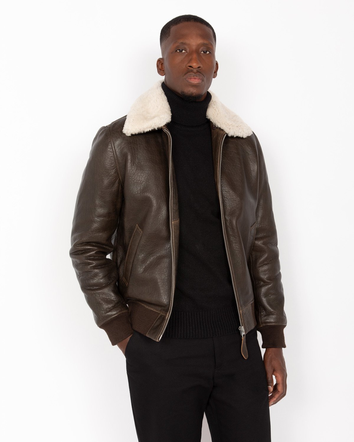 Schott Bomber Jacket - marron/brown - Zalando