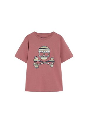 Scalpers, SCALPERS SCETNIC SKULL TEE KIDS - Camiseta estampada - burgundy