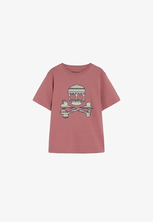 Scalpers, SCALPERS SCETNIC SKULL TEE KIDS - Camiseta estampada - burgundy