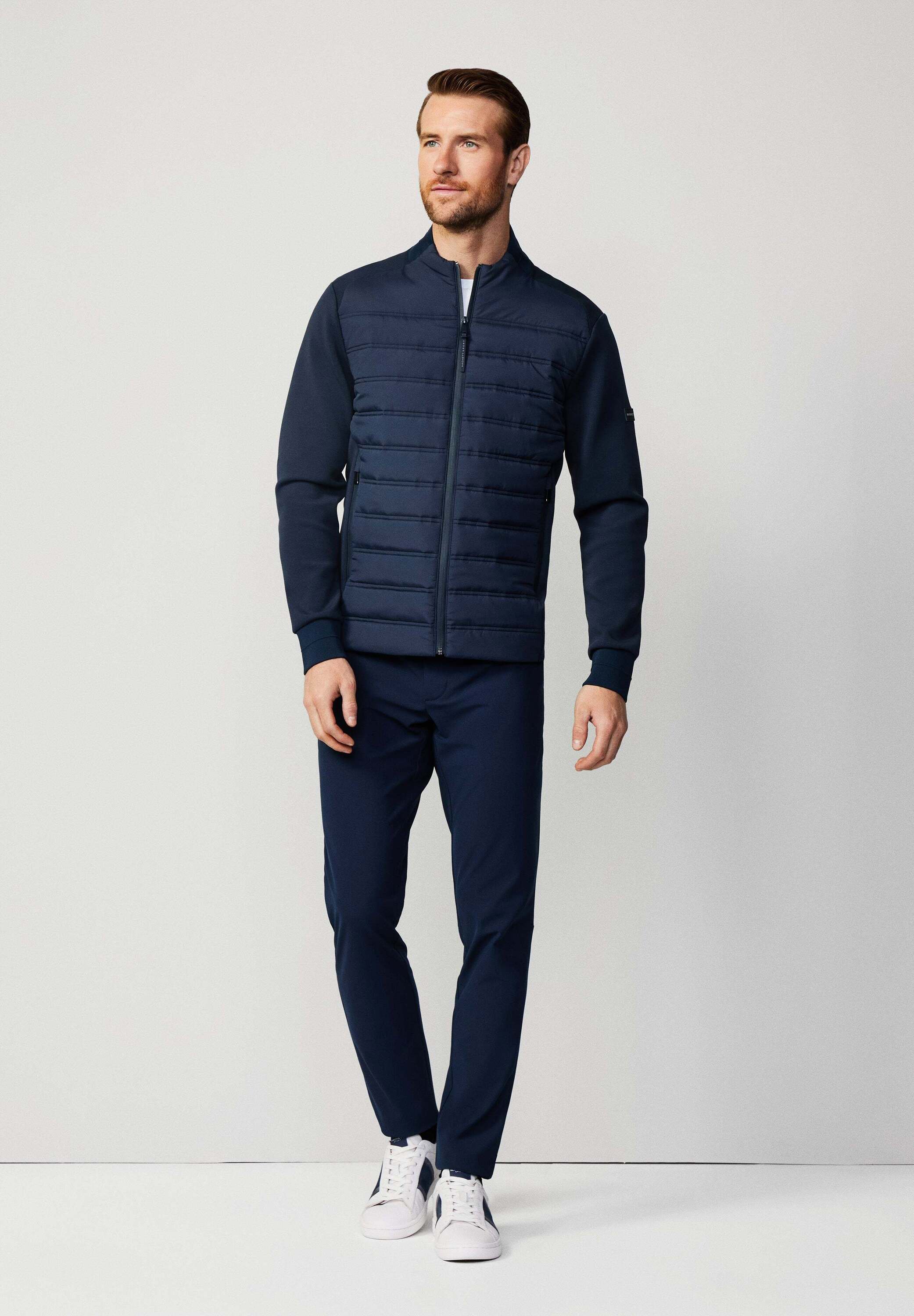 Hackett London HS HYBRID QUILT FZ - Light jacket - navy/dark