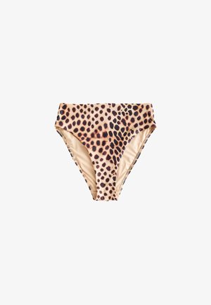 Next, REGULAR FIT - HIGH WAIST HIGH LEG BIKINI BOTTOMS . - Spodný diel bikín - brown leopard print