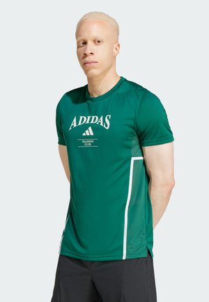 adidas Performance LEGACY - Sports T-shirt - collegiate green/chalk white