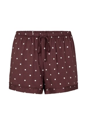 Hunkemöller, HUNKEMÖLLER PYJAMA SHORT SATIN - Bas de pyjama - brown