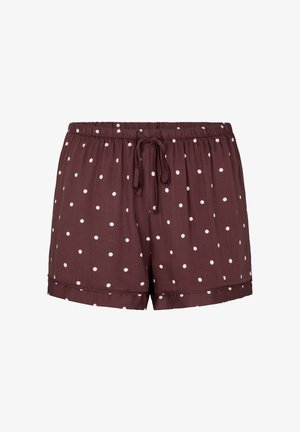 Hunkemöller, HUNKEMÖLLER PYJAMA SHORT SATIN - Nachtwäsche Hose - brown