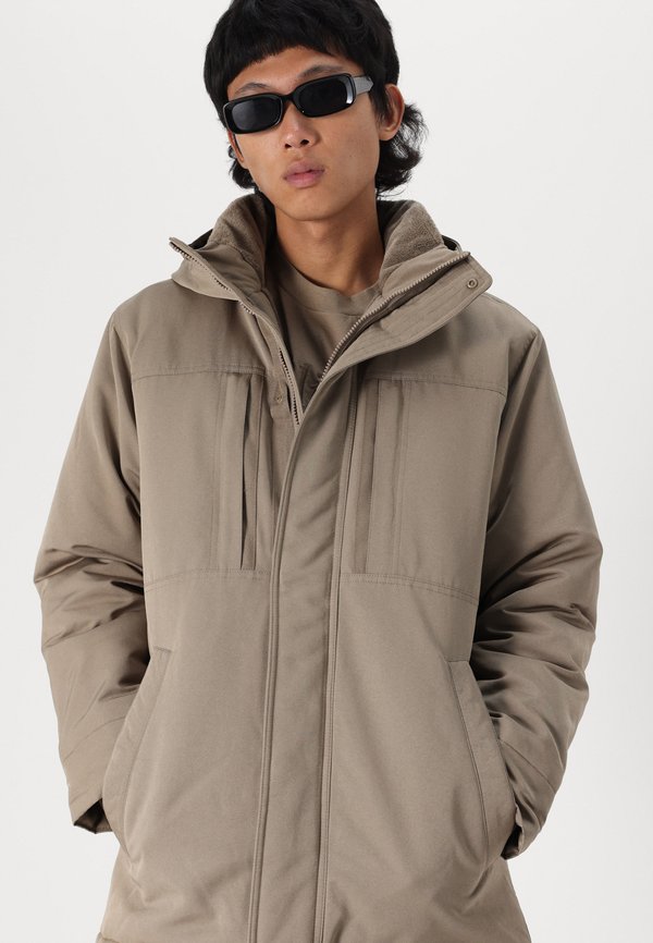 Faux Fur-Lined Parka - Parka - tan3