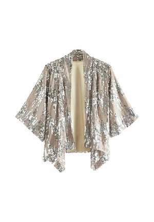 SEQUIN COVER-UP - Letná bunda - silver