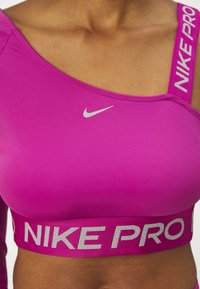 Nike Performance SHINE CROP  - Topper langermet - hot fuchsia/silver