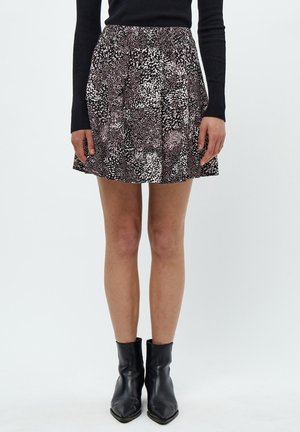 Robe Femme Desires Jasmin - Manches Longues, Col V, Imprimé Noir, Taille M, 100% Viscose