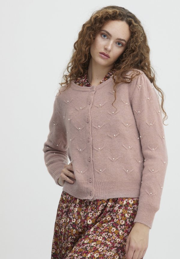 IRFLEURIE - Cardigan - pale mauve melange