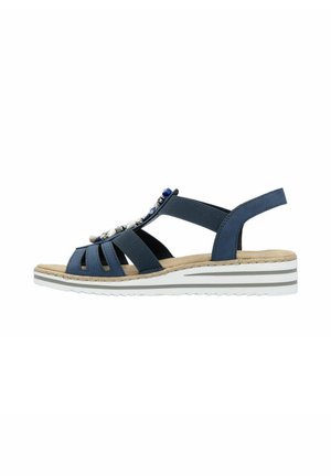 Sandales compensées - blauw