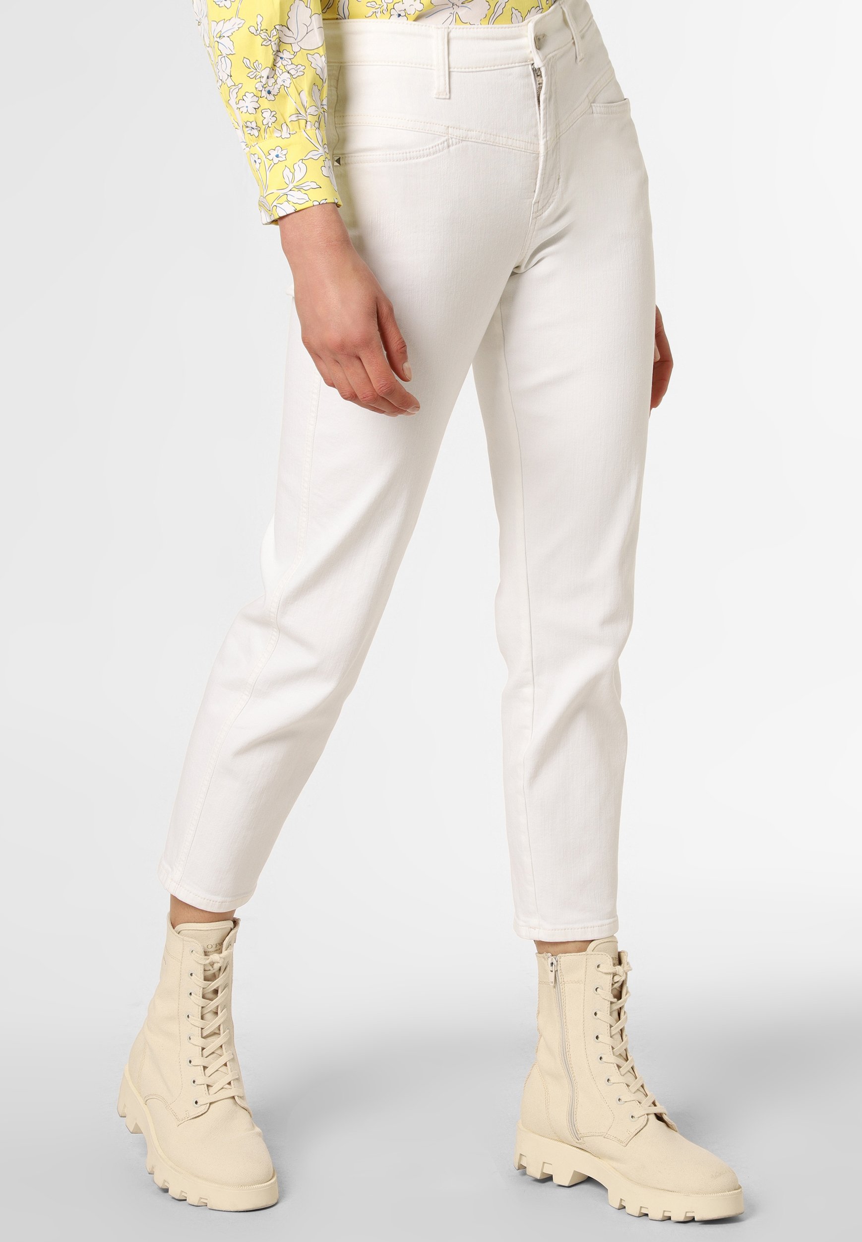 Cambio KADLIN - Slim fit jeans - weiß/white - Zalando.de