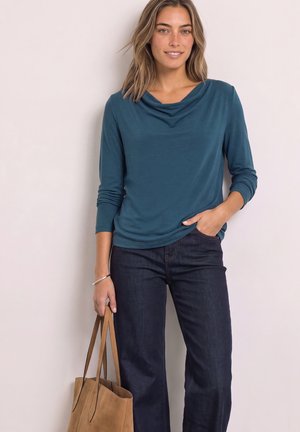 Street One, T-shirt à manches longues - blue petrol