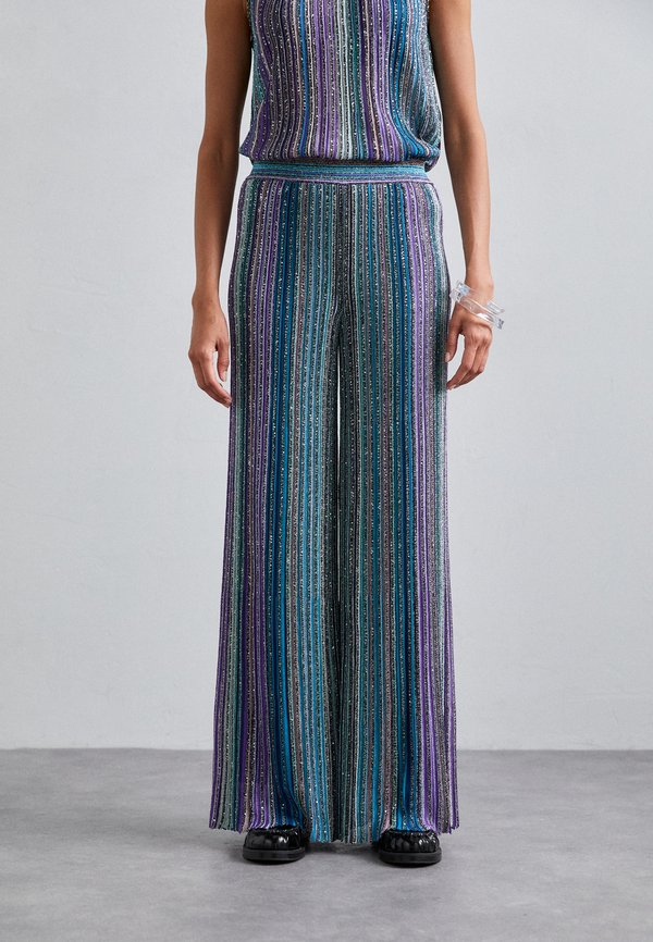 TROUSERS - Trousers - dark tones multicolor