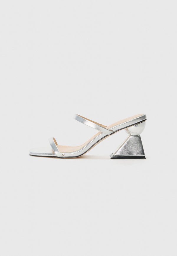 FREDA - Heeled mules - silver