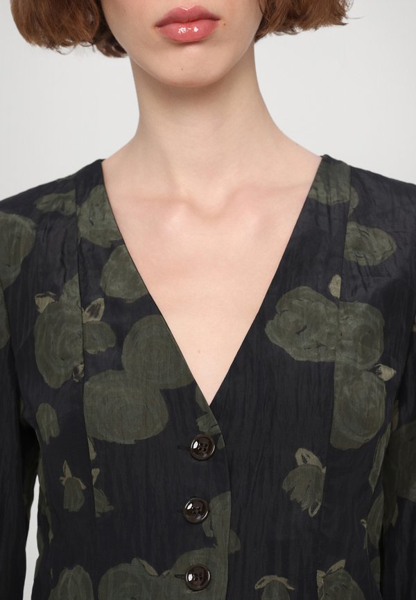 MILLEA - Button-down blouse - forest night2
