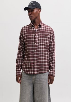 Jack & Jones SHIRT LOOSE FIT SHIRT - Chemise - chocolate truffle