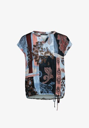Betty Barclay, BETTY BARCLAY MIT TUNNELZUG BLUSENSHIRT - Blouse - blau rot