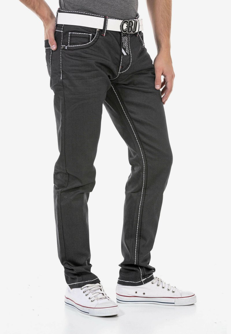 Herren Skinny Fit | Cipo & Baxx Jeans Straight Leg black/schwarz - XR75345 Herren Skinny Fit | Cipo & Baxx Jeans Straight Leg black/schwarz - XR75345