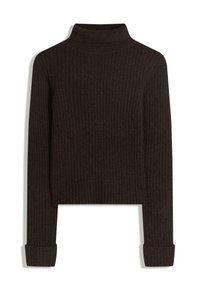 HIGH-NECK - Pulover - dark brown