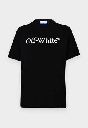 BIG LOGO BOOKISH CASUAL TEE - Triko s potiskem - black/white