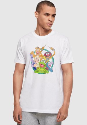 ABSOLUTE CULT MUPPETS GROUP CIRCLE  - T-Shirt print - white