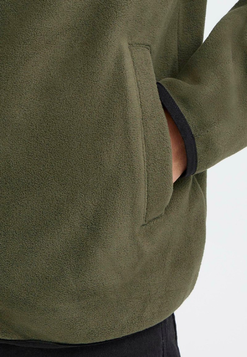 Veste Polaire Homme Épaisse Chaud Col Montant - Manteau Thermique Doublure Laine Style Décontracté