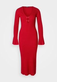 MIDI DRESS - Vestido direito - haute red