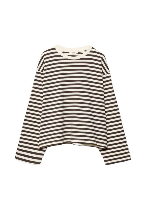 zalando — Stradivarius · OVERSIZE STRIPED LONG SLEEVE T-SHIRT 07047550 - Maglietta a manica lunga