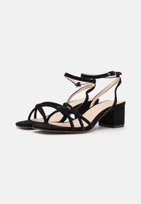 Zign LEATHER - Sandaalit nilkkaremmillä - black