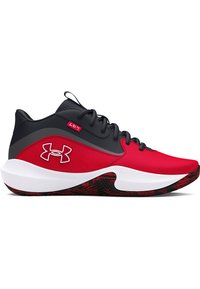 Under Armour LOCKDOWN 7 - Basketball shoes - red / black / white