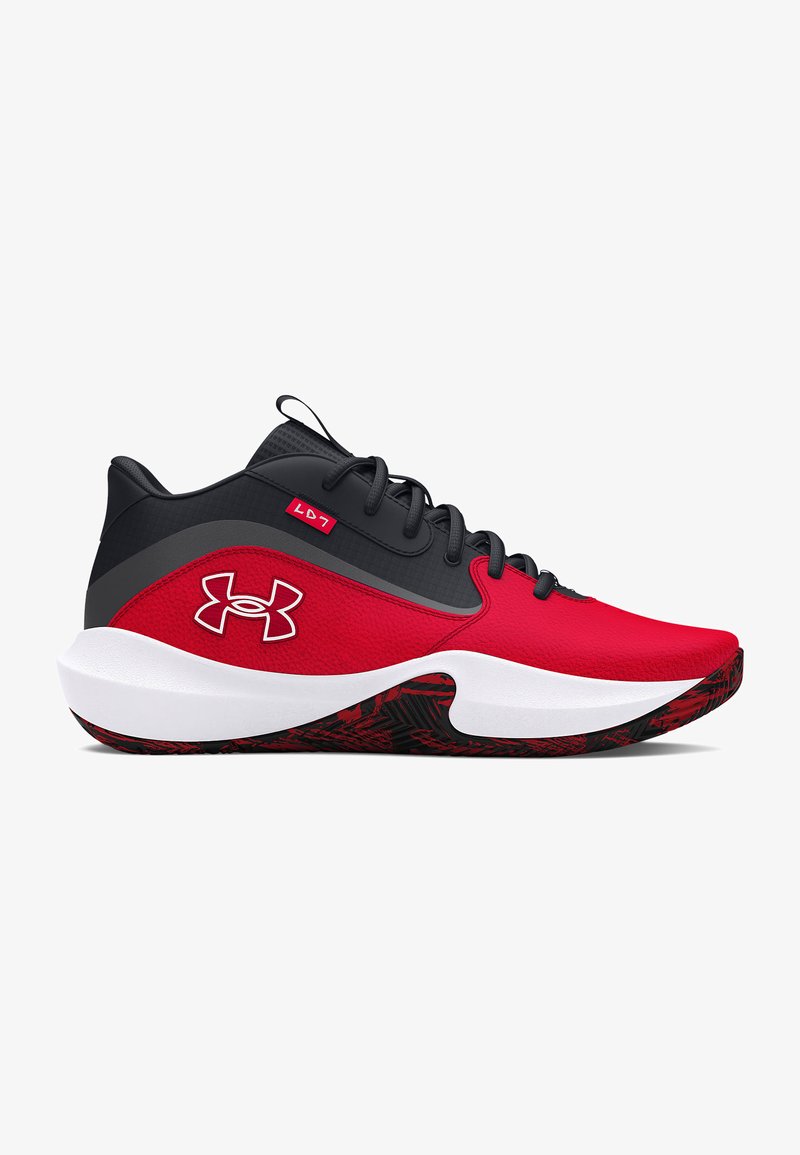 Under Armour LOCKDOWN 7 - Scarpe da basket - red / black / white
