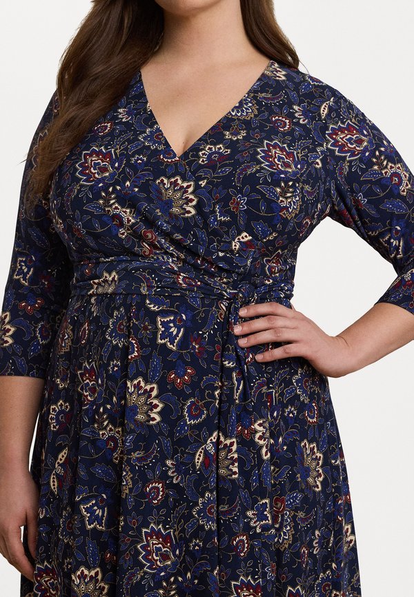 FLORAL SURPLICE STRETCH JERSEY DRESS - Jersey dress4