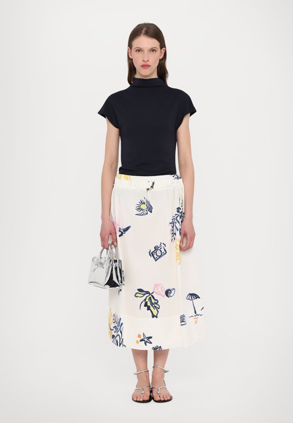 ZAMBIA - Maxi skirt - bianco ottico4