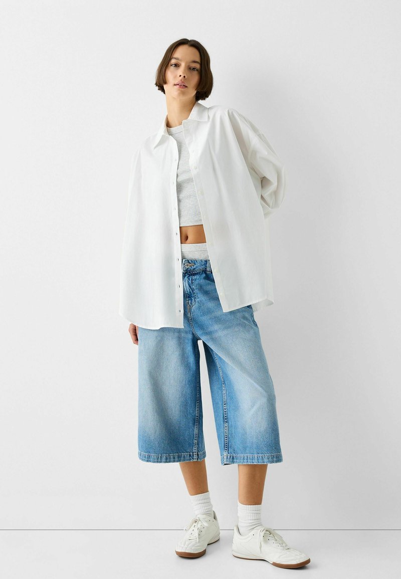 Bershka Overhemdblouse wit