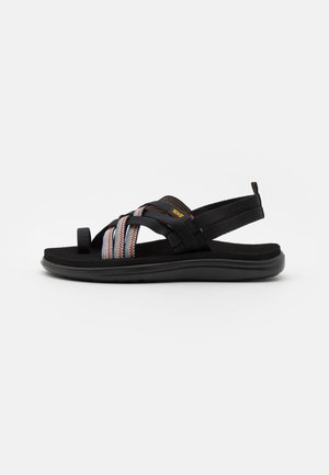 VOYA STRAPPY - Tongs - antiguous black/multicolor