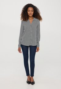 Terranova A RIGHE - Camicia - nero