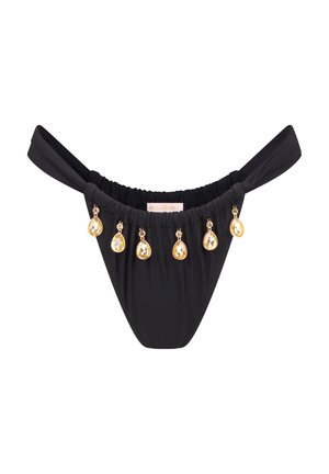 Moda Minx SELENE DROPLET ROUCHED FIXED - Dół od bikini - black