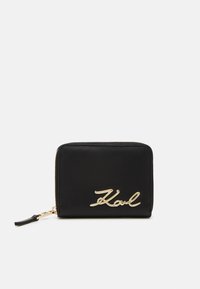 KARL LAGERFELD - SIGNATURE 2.0 ZIP - Lompakko - black/gold-coloured Pienoiskuva 1