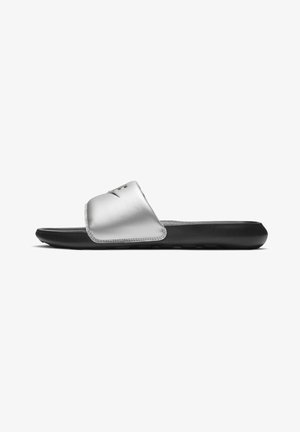 Nike Sportswear VICTORI ONE SLIDE - Ciabattine - black/metallic silver/black