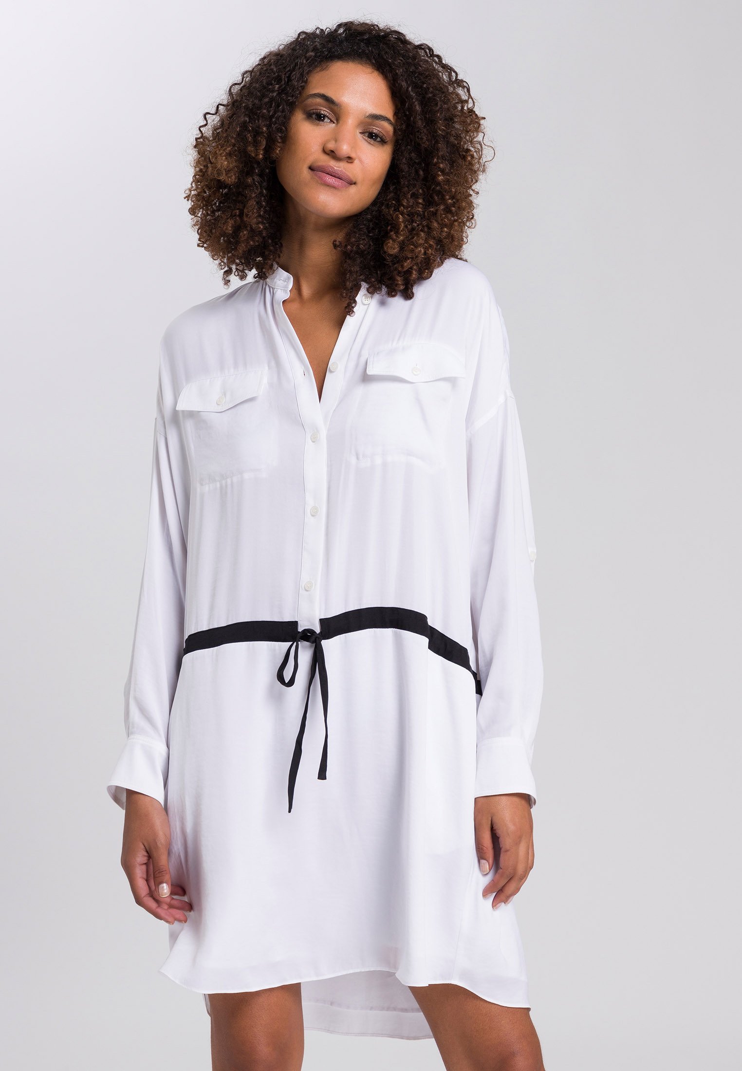 Marc Aurel Blusenkleid - white varied/weiß - Zalando.de