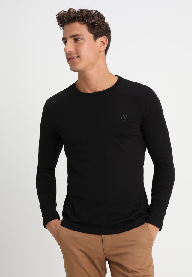 LONG SLEEVE ROUND NECK - Langærmede T-shirts - black