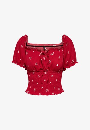 ONLY, TOP ONLHILLARY TOP - Blouse - barbados cherry