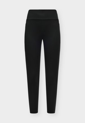 Even&Odd active by Zalando, ESSENTIAL TRAINING FULL LENGTH HIGH RISE LEGGINGS WITH SIDE POCKET - Leggings - black